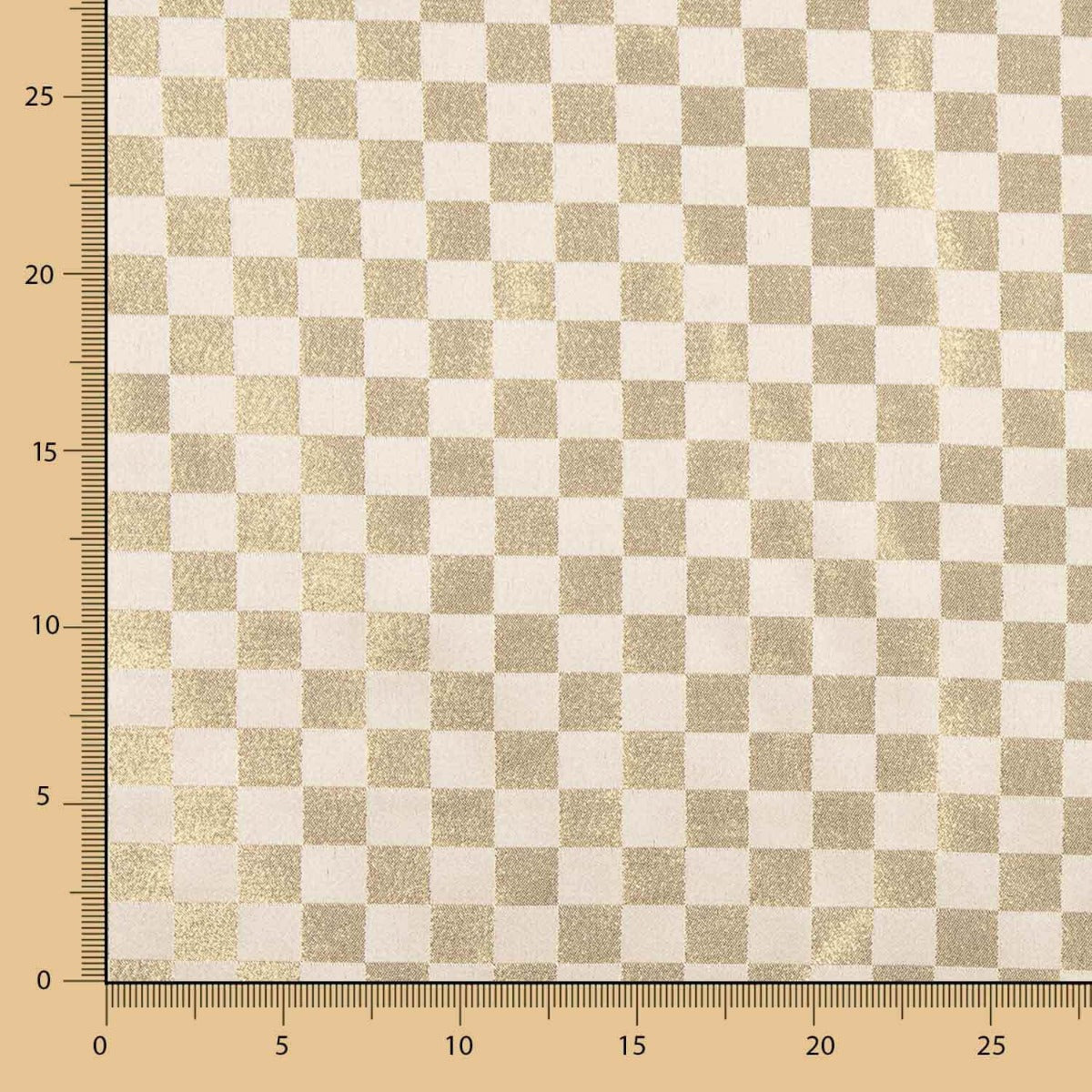Brocado Xadrez Ouro - Ribes y Casals