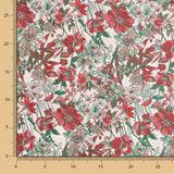 Jacquard Floral Branco - Ribes y Casals