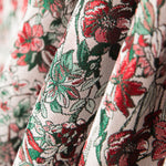 Jacquard Floral Branco - Ribes y Casals