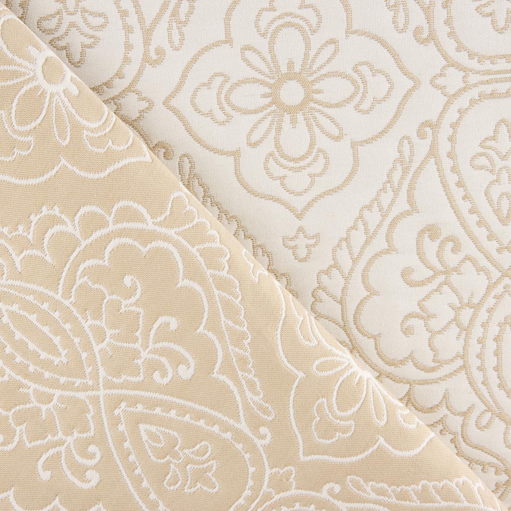 Jacquard Geométrico Branco - Ribes y Casals