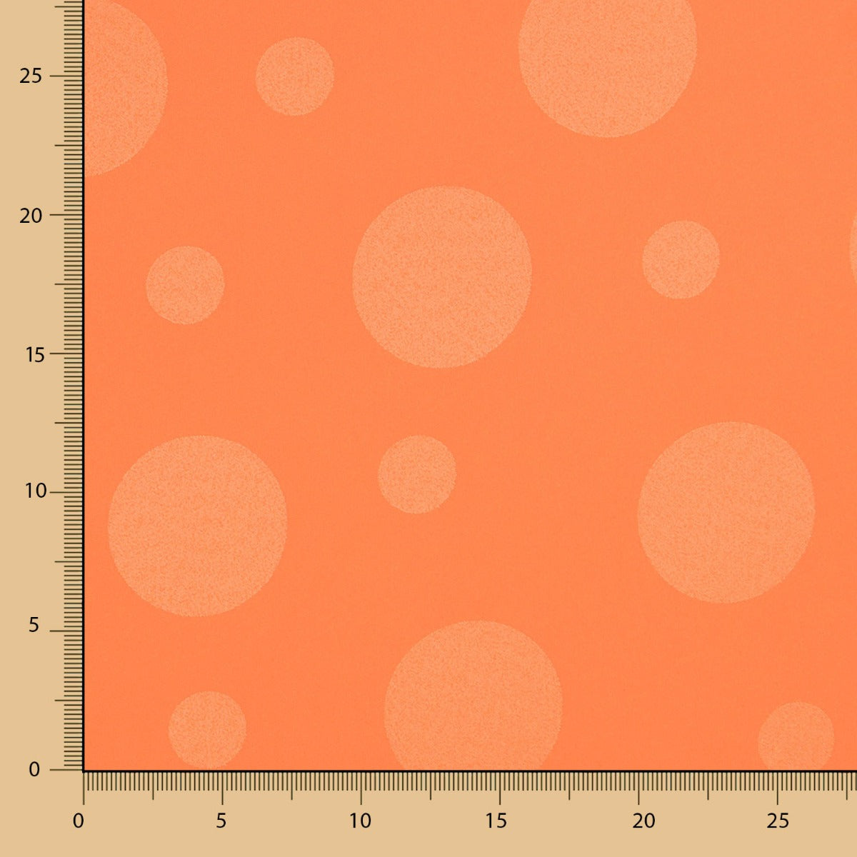 Jacquard Bolinhas Tangerina - Ribes y Casals