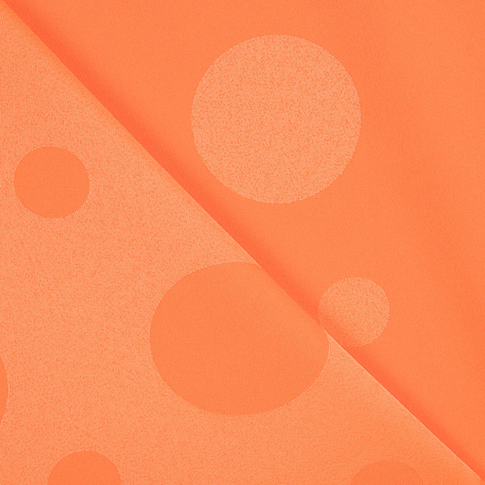 Jacquard Bolinhas Tangerina - Ribes y Casals