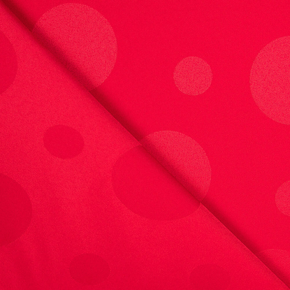 Jacquard Bolinhas Vermelho - Ribes y Casals