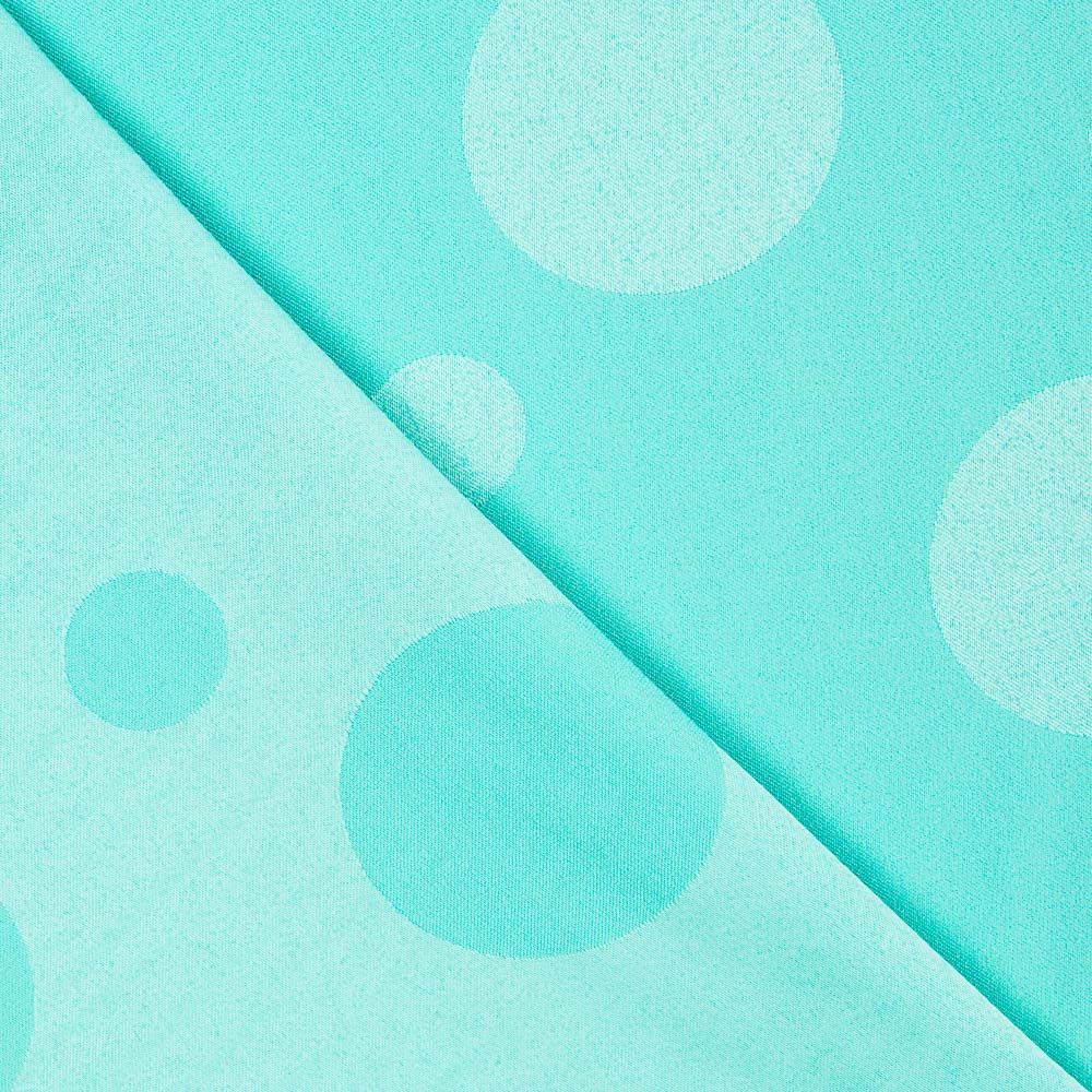 Jacquard Bolinhas Turquesa - Ribes y Casals