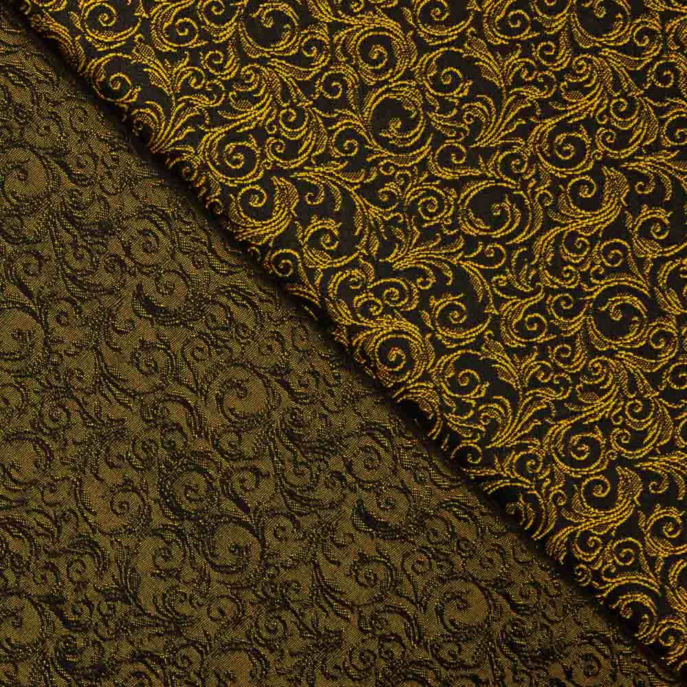 Brocado Espirais Ouro - Ribes y Casals