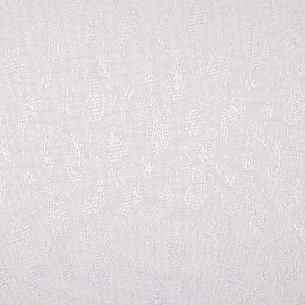 Jacquard Piqué Caxemira Branco - Ribes y Casals