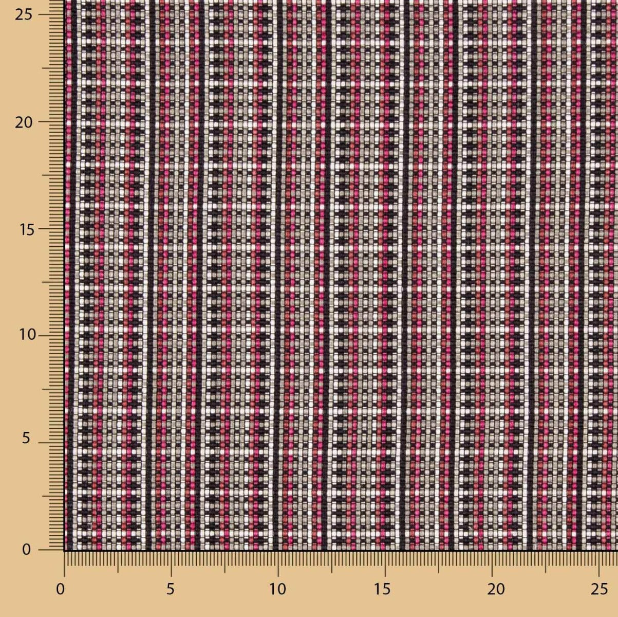 Jacquard Pixel Morango - Ribes y Casals