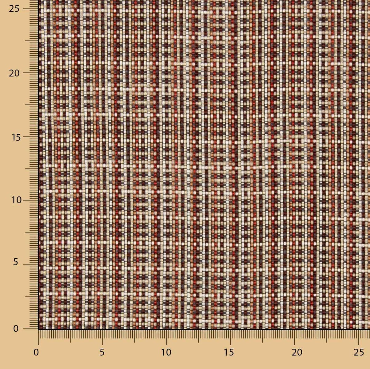 Jacquard Pixel Castanho - Ribes y Casals