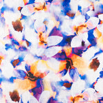 Jacquard Rebrodé Flores Azul - Ribes y Casals