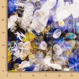 Jacquard Rebrodé Flores Azul - Ribes y Casals