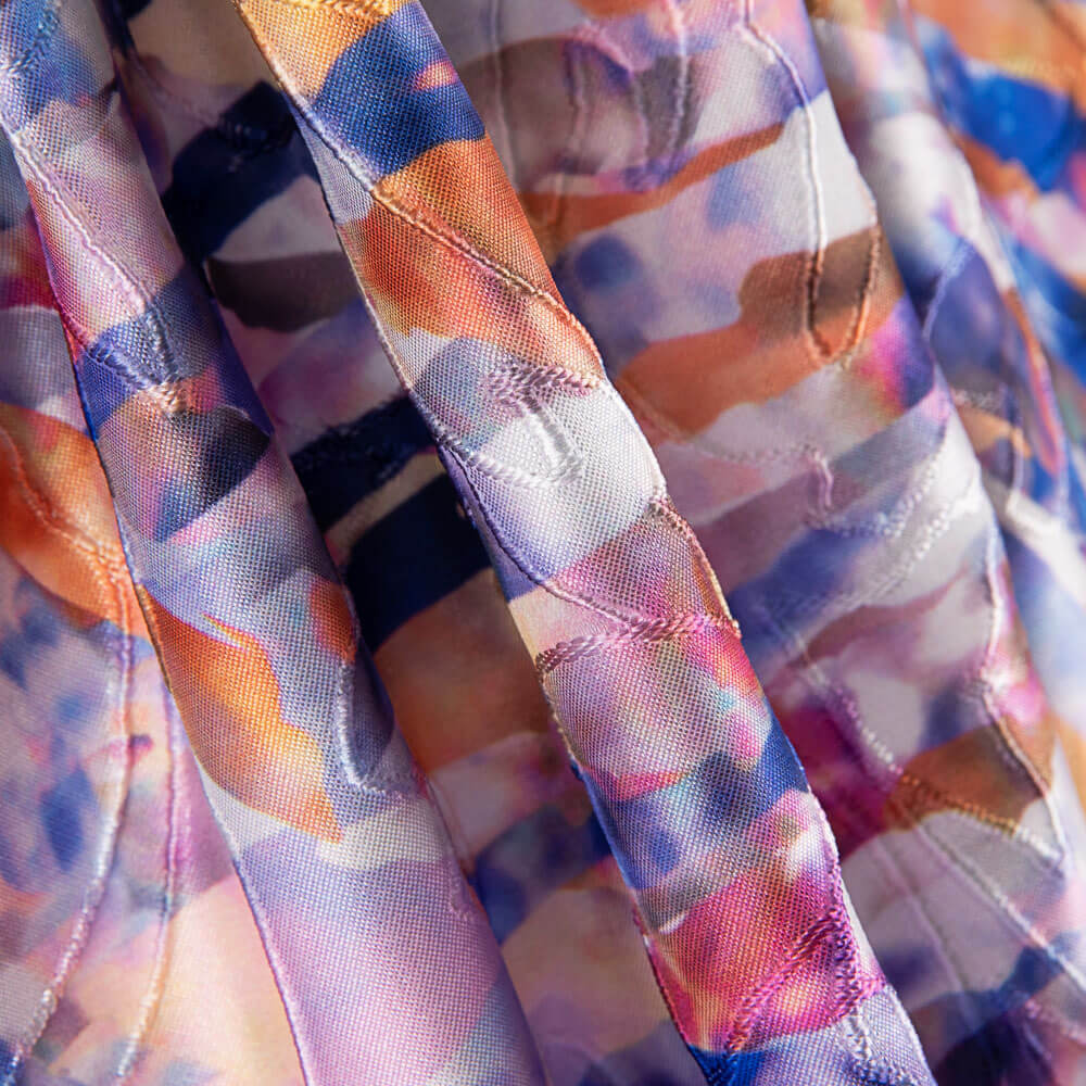 Jacquard Rebrodé Listras Azul - Ribes y Casals