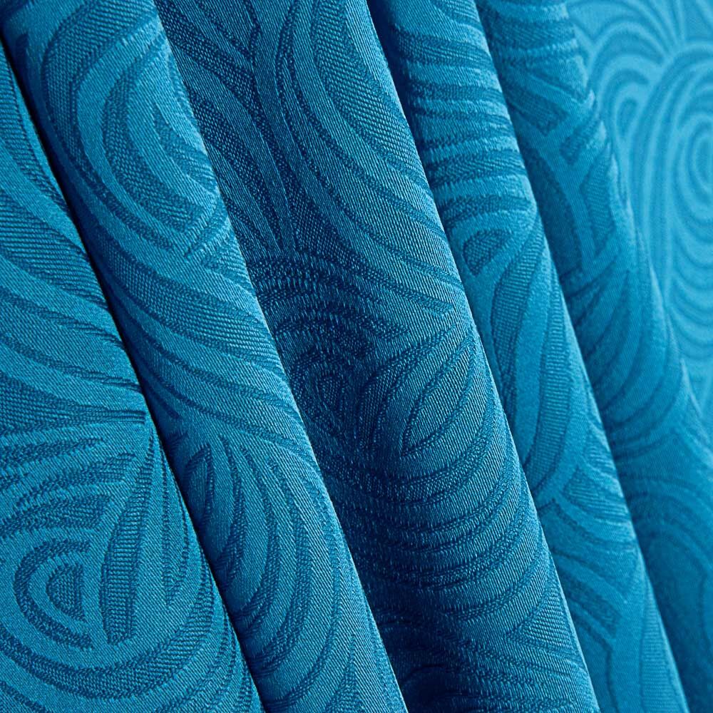 Jacquard Spandex Ondas Azul - Ribes y Casals