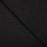 Jacquard Spandex Ondas Preto - Ribes y Casals