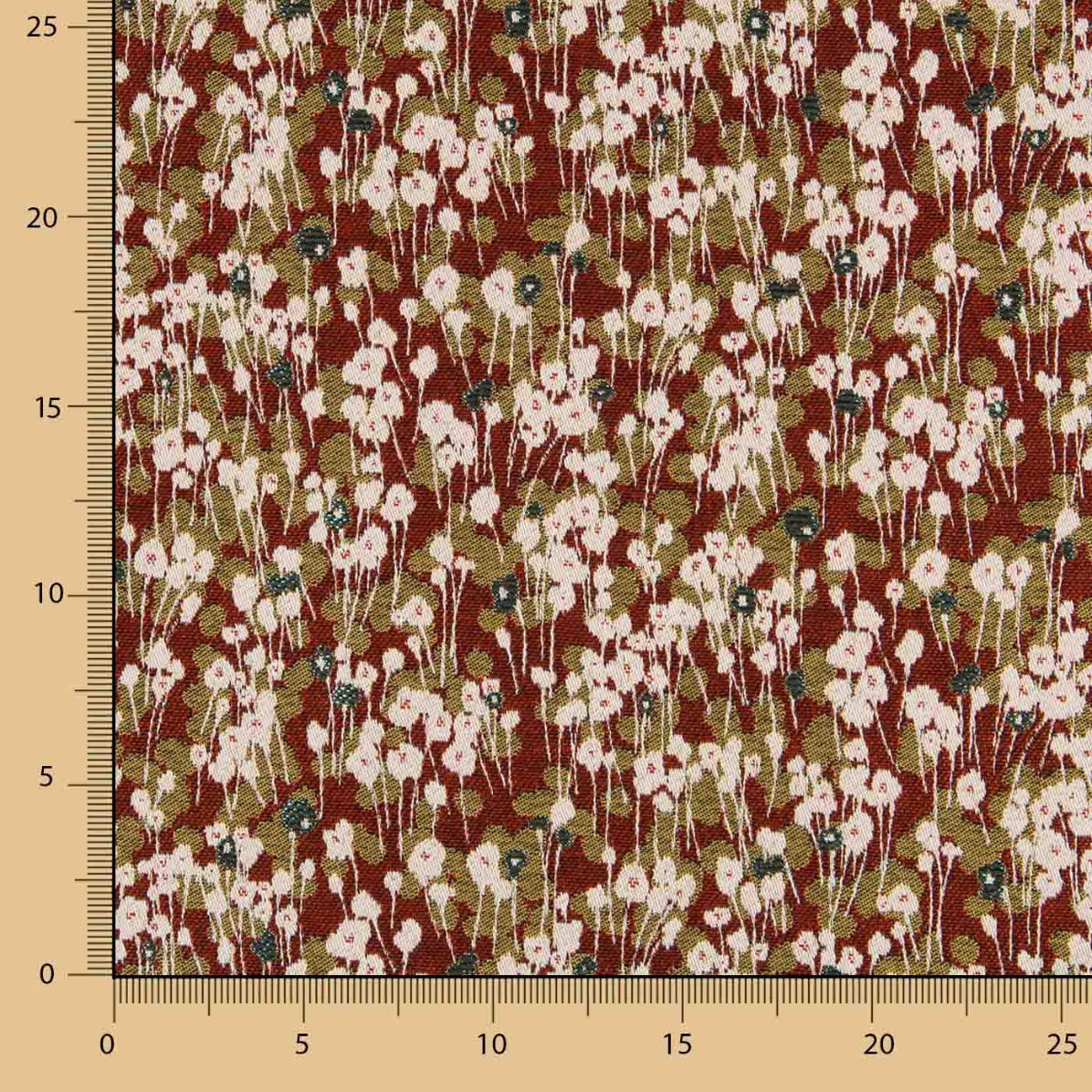 Jacquard Estofamento Bosque Grená - Ribes y Casals