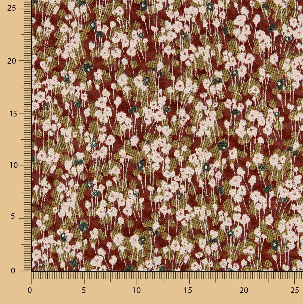 Jacquard Estofamento Bosque Grená - Ribes y Casals