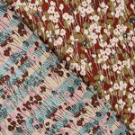 Retal Jacquard Tapicería Bosque Granate 100x140 cm - Ribes y Casals
