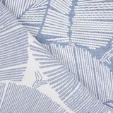 Jacquard Tapeçaria Folhas Anori Azul Denim - Ribes y Casals