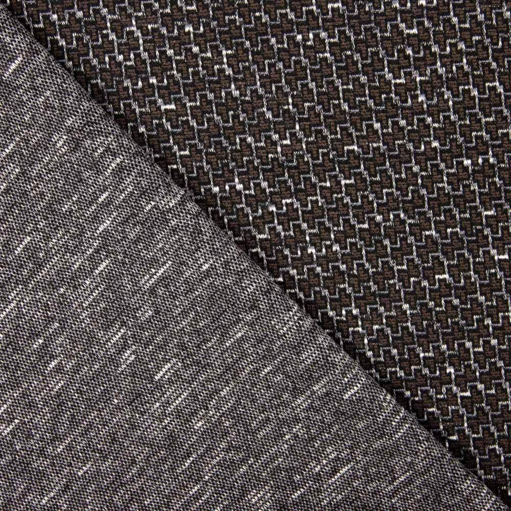 Malha  Suéter Geométrico Mini Marrom - Ribes y Casals