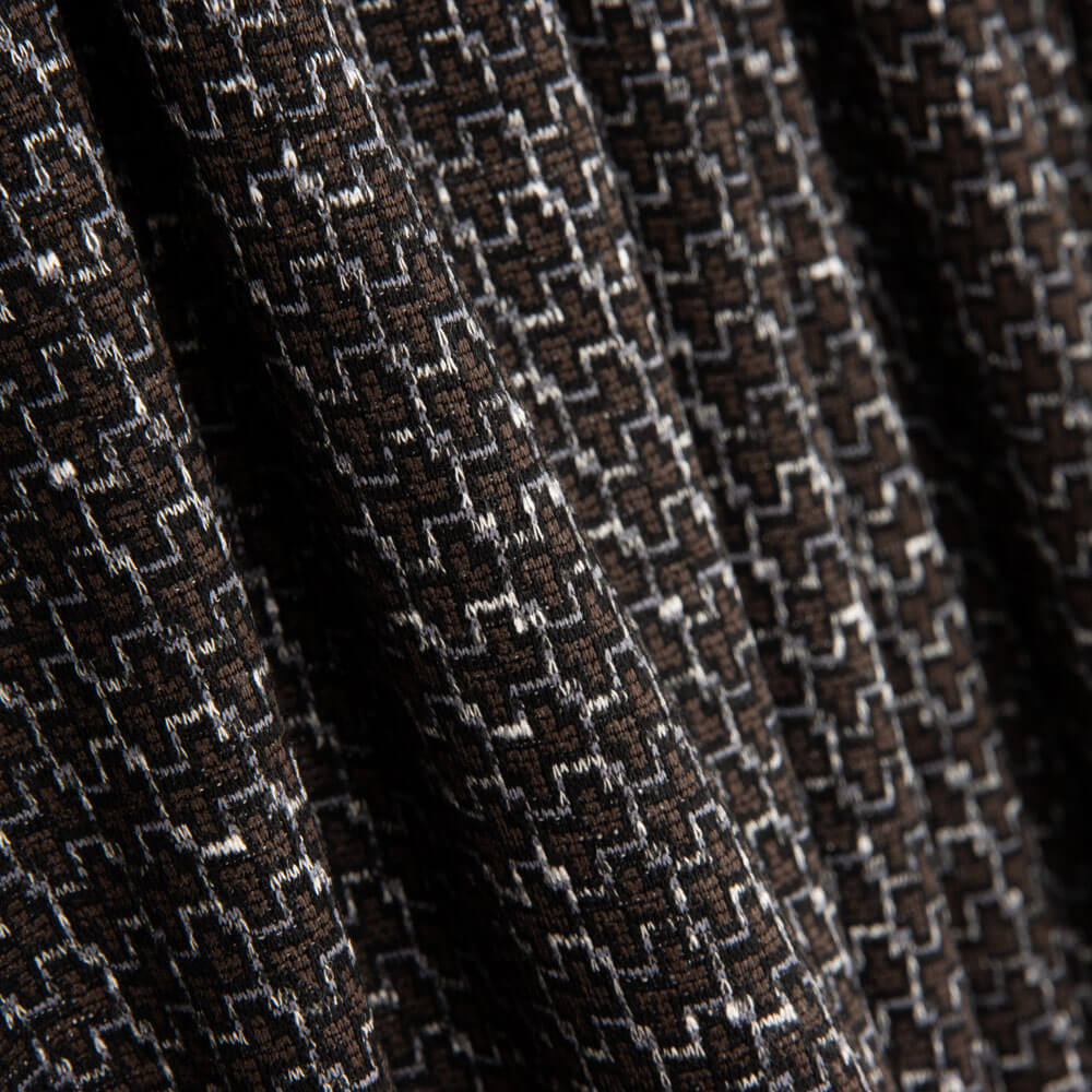 Malha  Suéter Geométrico Mini Marrom - Ribes y Casals