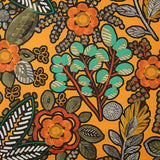 Loneta estampada «Jungla Bohemia» laranja - Ribes y Casals