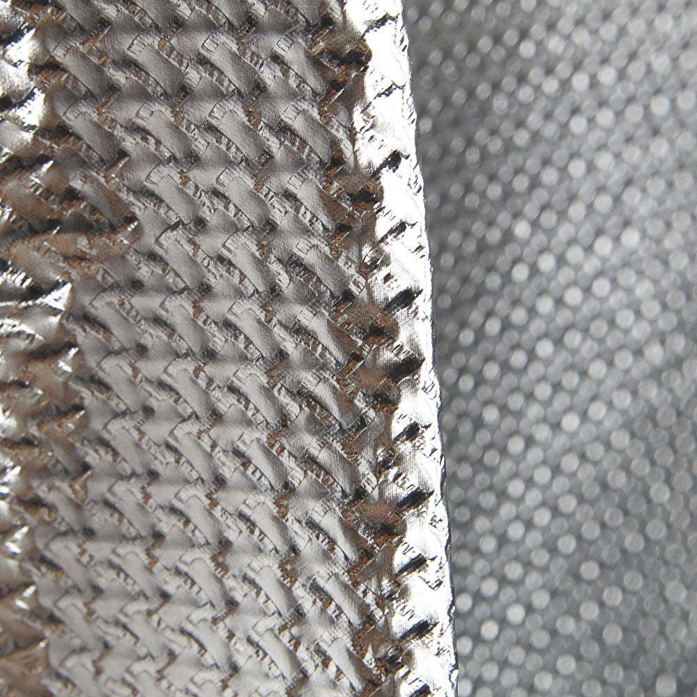 Lamé Texturizado Prata - Ribes y Casals