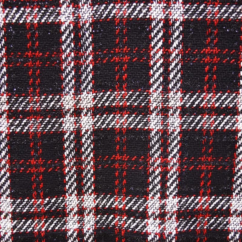 Lã Quadrados Preto Vermelho - Ribes y Casals