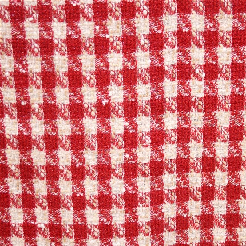Lã Quadrados Vermelho Branco - Ribes y Casals