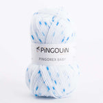 Lã Pingouin Baby Branco-Turquesa - Ribes y Casals