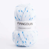 Lã Pingouin Baby Branco-Turquesa - Ribes y Casals