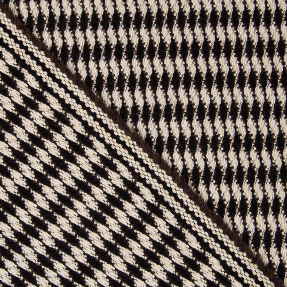 Casaco Lã Alpaca Losangos Castanho - Ribes y Casals