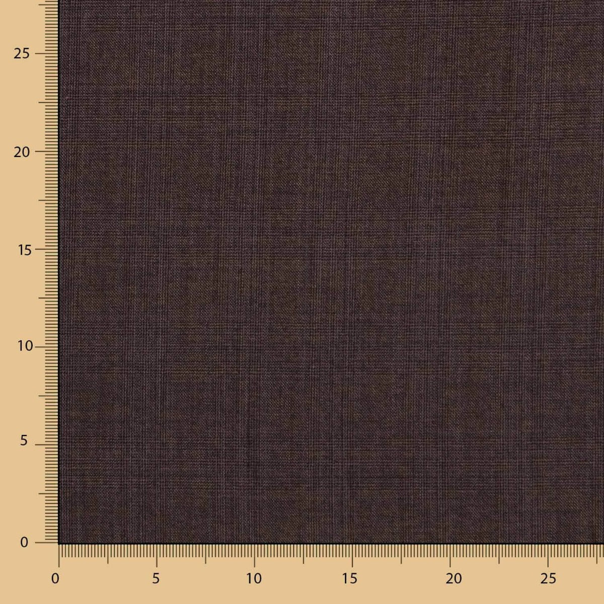 Retal Lana Cuadro Marrón Choco 160x140 cm - Ribes y Casals