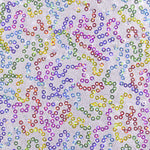 Lantejoula Lycra Branco Prata - Ribes y Casals