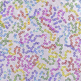 Lantejoula Lycra Branco Prata - Ribes y Casals