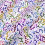 Lantejoula Lycra Branco Prata - Ribes y Casals