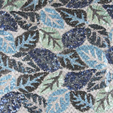 Tecido com Lantejoulas Marselha Azul - Ribes y Casals