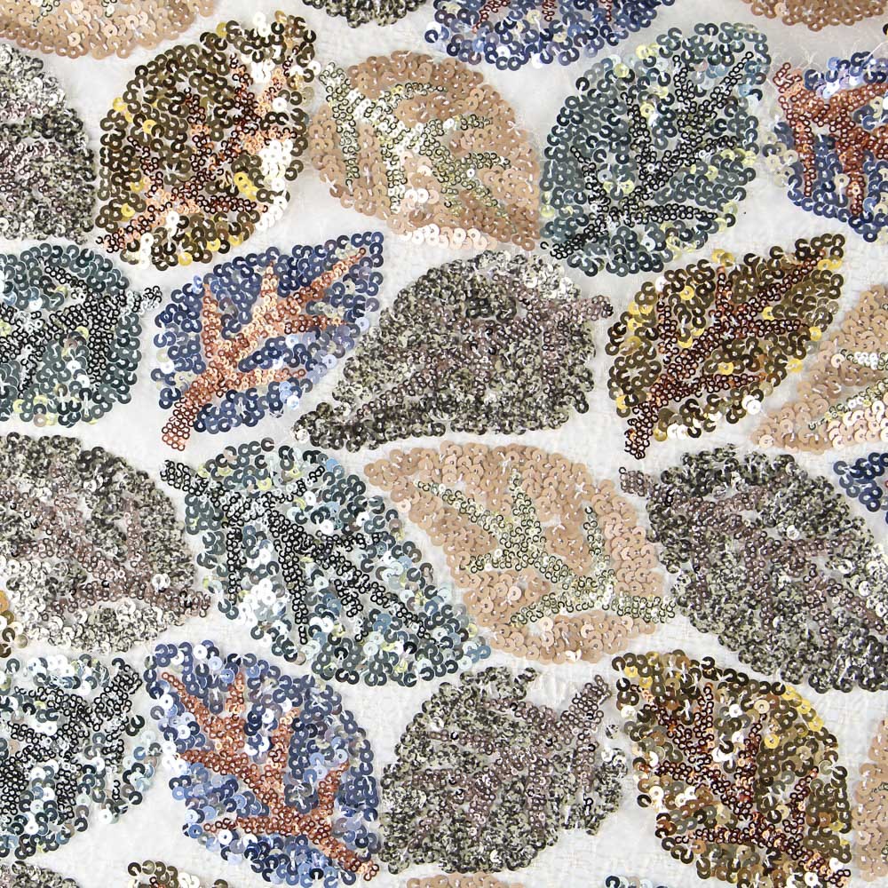 Tecido com Lantejoulas Marselha Colorida - Ribes y Casals