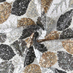 Tecido com Lantejoulas Marselha Prata - Ribes y Casals