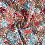 Tecido com Lantejoulas Mônaco Colorida - Ribes y Casals