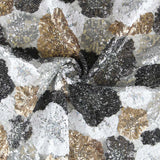 Tecido com Lantejoulas Versalhes Prata - Ribes y Casals