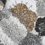 Tecido com Lantejoulas Versalhes Prata - Ribes y Casals