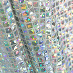 Retal Lentejuela Holograph Cuadrado Plata 170x100 cm - Ribes y Casals