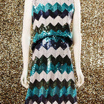 Lantejoula Missoni Lycra Azul - Ribes y Casals