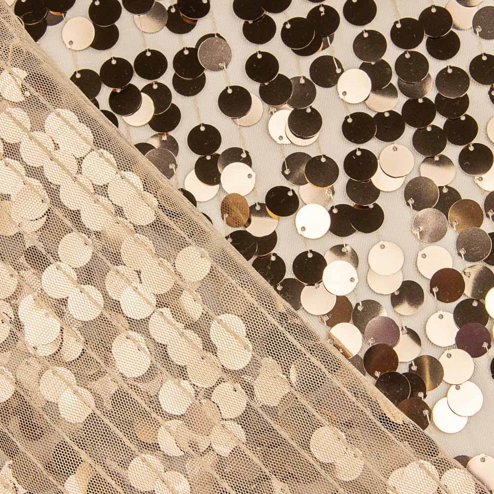 Lantejoula Redonda Metal Camel - Ribes y Casals