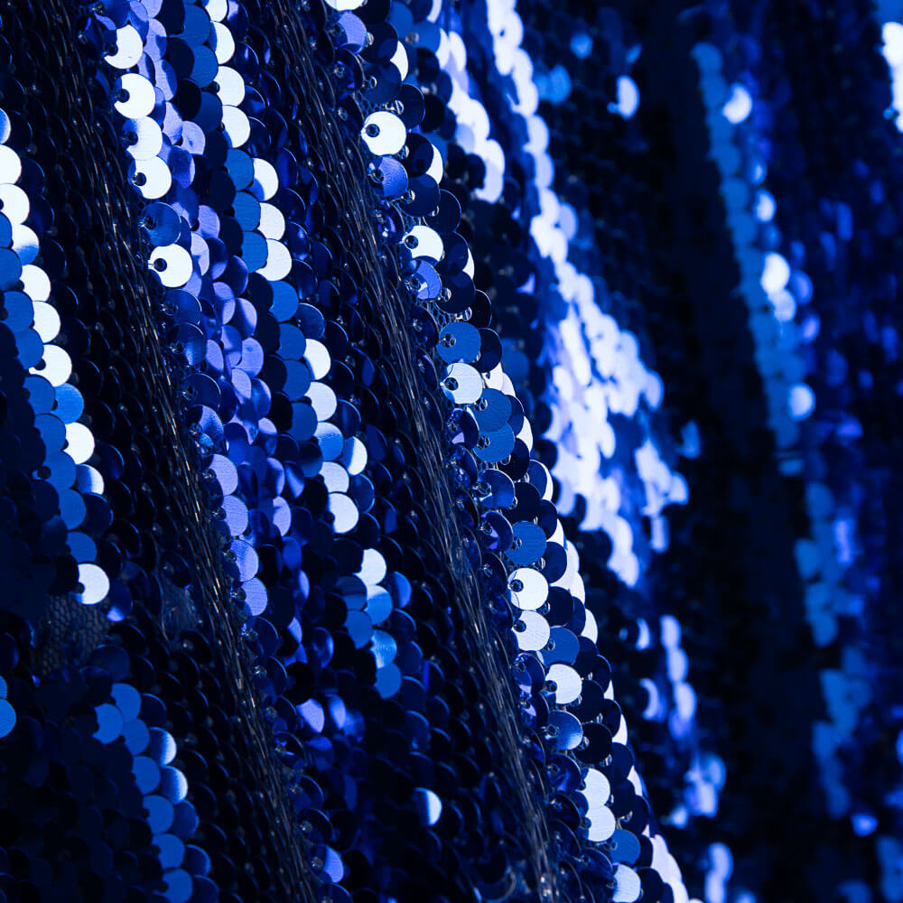 Lantejoula Reversível Prata Azul - Ribes y Casals