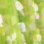 Tule Verde Lima com Brilhos e Lantejoulas em Forma de Lágrima - Ribes y Casals
