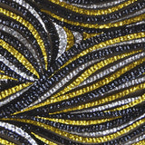 Lantejoulas Ondas Preto Amarelo - Ribes y Casals
