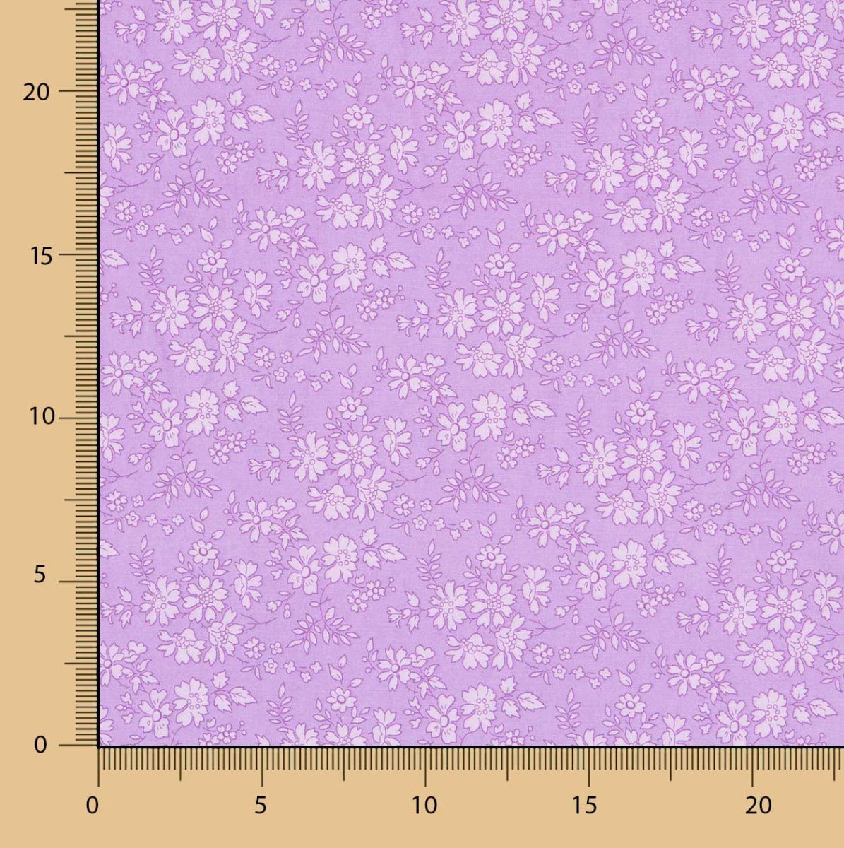 Tecido Liberty Flor Lilás - Ribes y Casals
