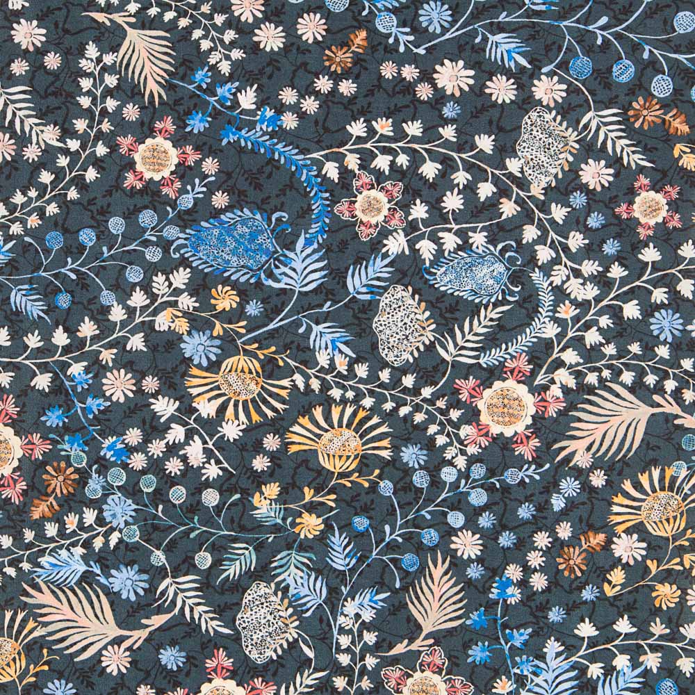 Tecido Liberty Bosque Azul - Ribes y Casals
