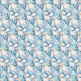 Tecido Liberty Folhas Azuis - Ribes y Casals