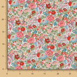 Tecido Liberty London Romance Encarnado - Ribes y Casals